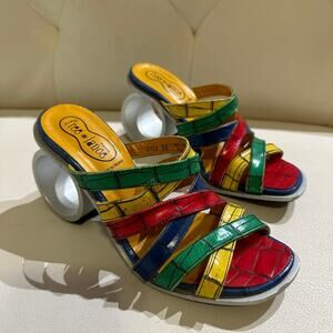 Free Lance Paris Rare Vintage Mule Heels - Size 5.5